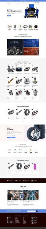Amazing Automobile Store Website Free Installation + Free Hosting
