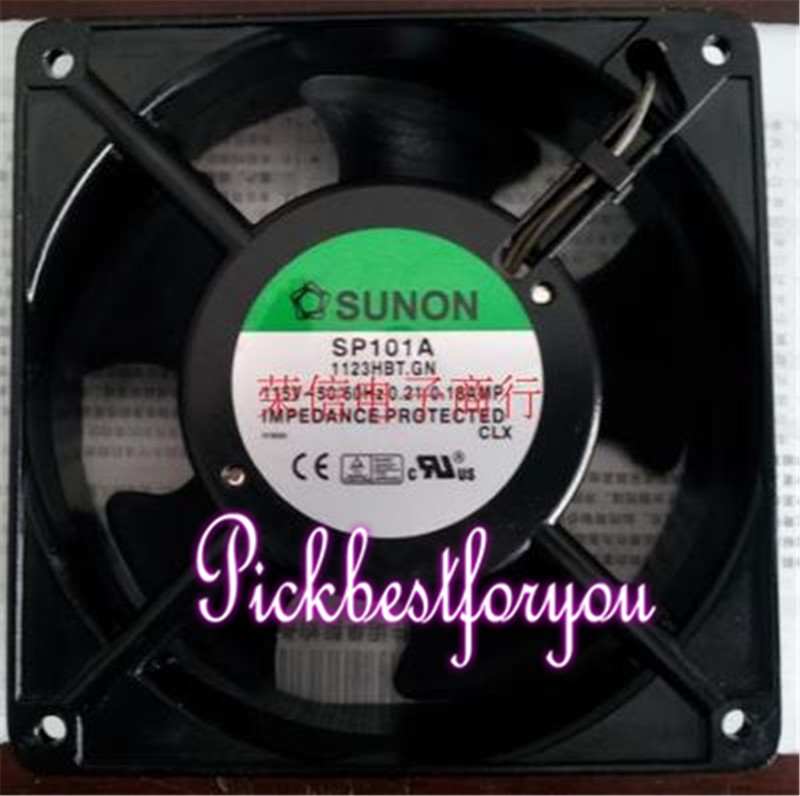 SUNON SP101A 1123HBT.GN Aluminum frame fan 115V 0.21/0.18A 120*120*38MM #MA46 QL