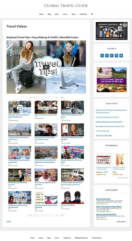 [NEW DESIGN] * TRAVEL VACATION * store website business for sale AUTO CONTENT! gallery