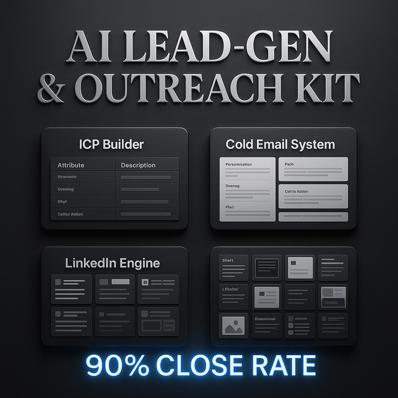 AI Lead-Gen & Outreach Automation Kit (Email + LinkedIn)