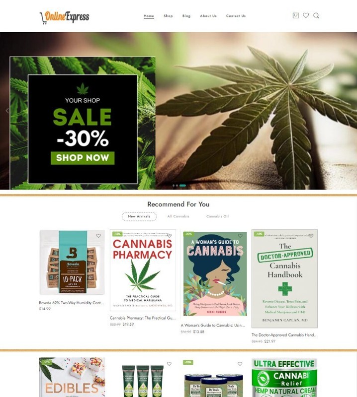 Cannabis Online Business Website Affiliate / DropShipping/ eCommerce Free Host