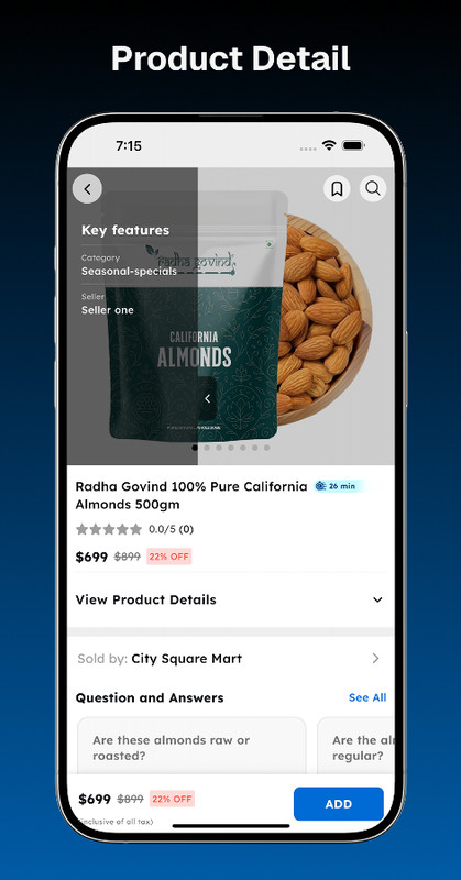 DailyNeeds Multi-Vendor Flutter eCommerce, Grocery, Food, Pharmacy Delivery App gallery