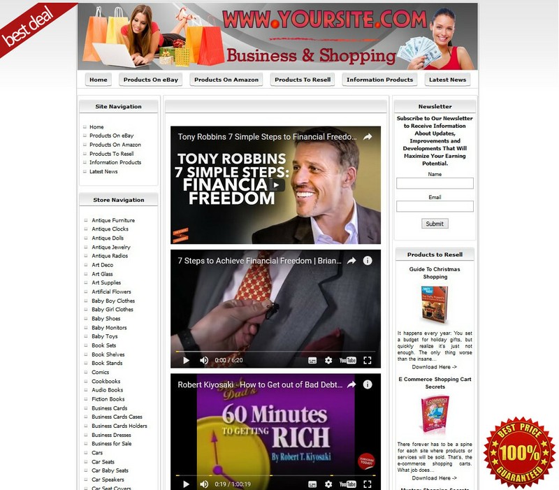 Amazon Adsense Store Online Business Website for Sale Money Maker
