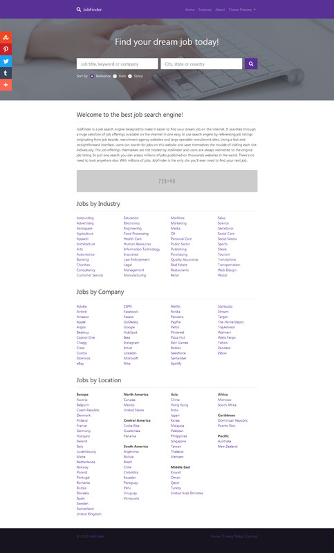 Turnkey JOB SEEKER Affiliate Website PHP Script | Job finder gallery