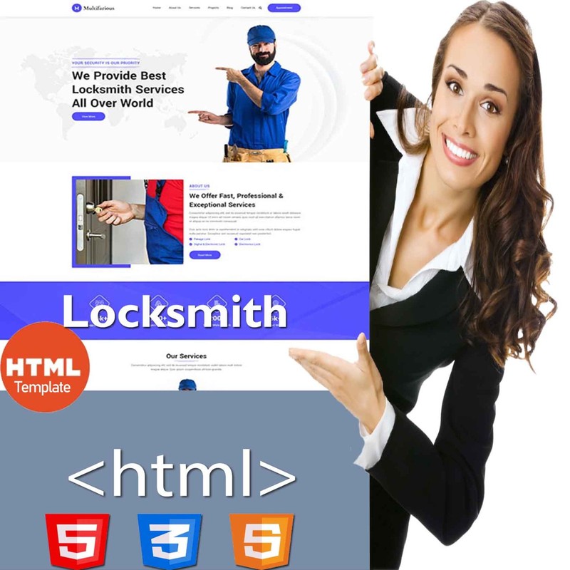 Locksmith | Full HTML Website Template - Bootstrap Responsive website