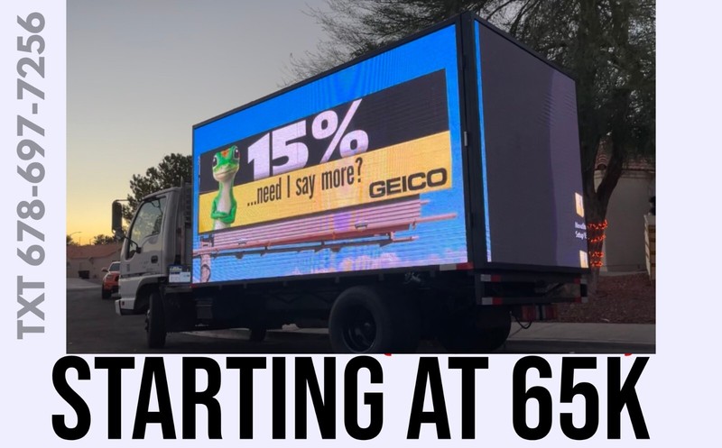 Led billboard Advertising Truck P5 All Weather Proof Turn Key Truck Digital gallery