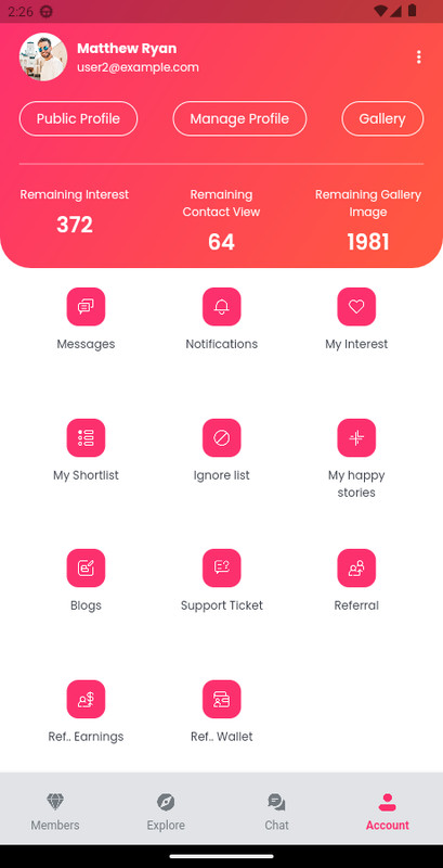 Matrimony CMS Flutter App | Android & iOS Mobile App for Matrimony CMS gallery