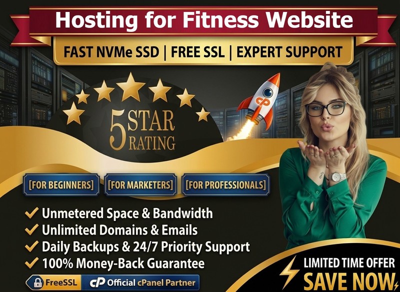 Hosting for Fitness Website - 💪Unlimited SSD SSL, Fast Speed | Just $14.99/Year gallery