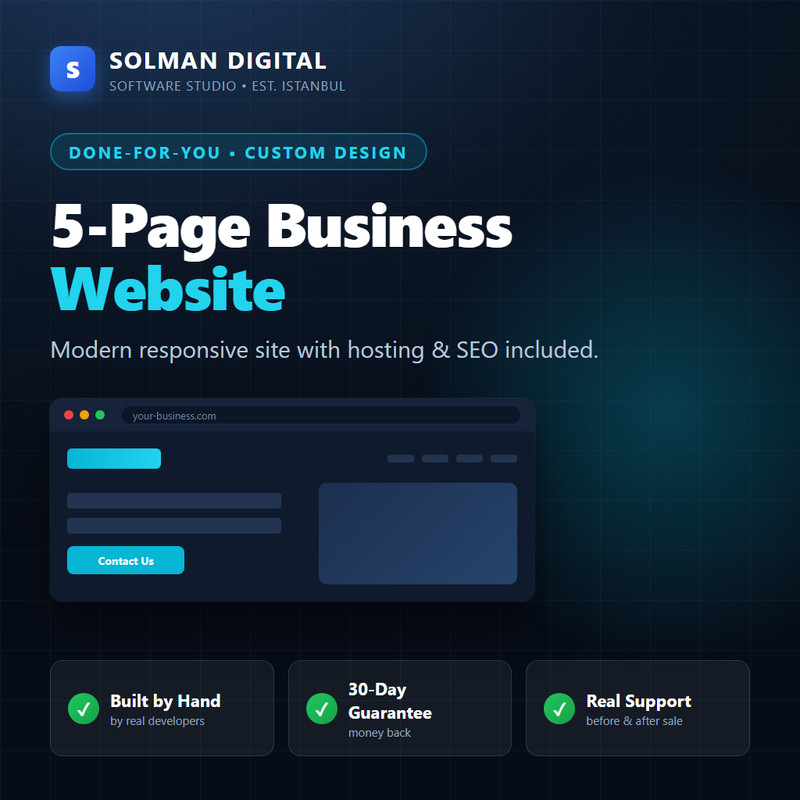Custom Landing Page Design - One Page Website, Built For You, Fast Delivery