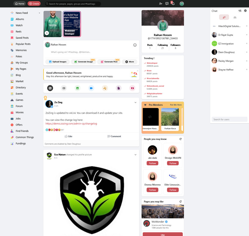 ZoZing Social Network Platform | Build Your Own Community Platform | Responsive gallery