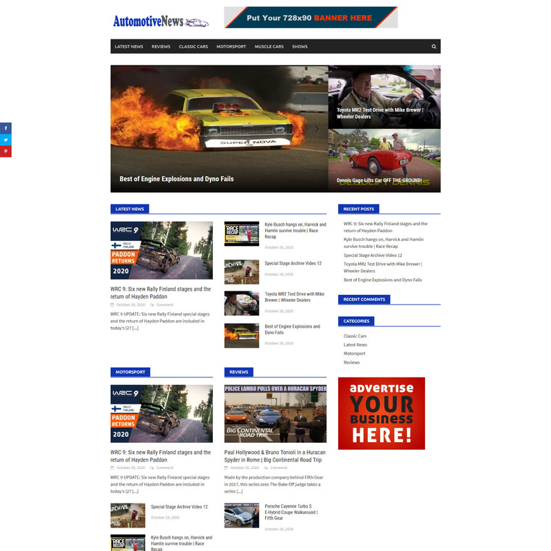 Fully Automated Cars Automotive Video Website