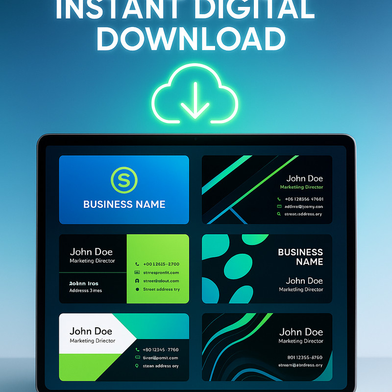 2,000+ Editable Business Card Templates | Digital Download | Instant Access gallery