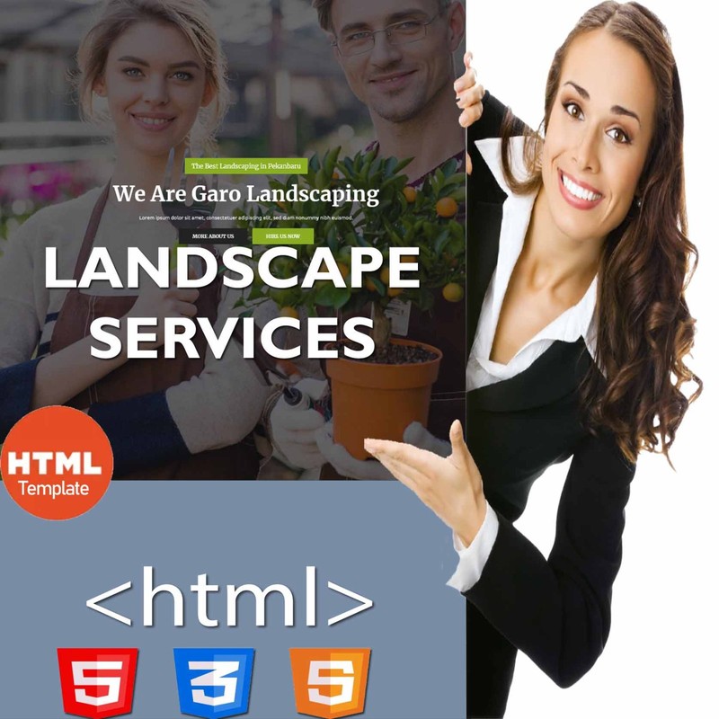 LANDSCAPING & GARDENING | Full HTML Website Template Landscaping Company website