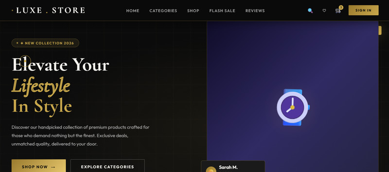 Responsive Ecommerce Dropshipping Website With Modern Design