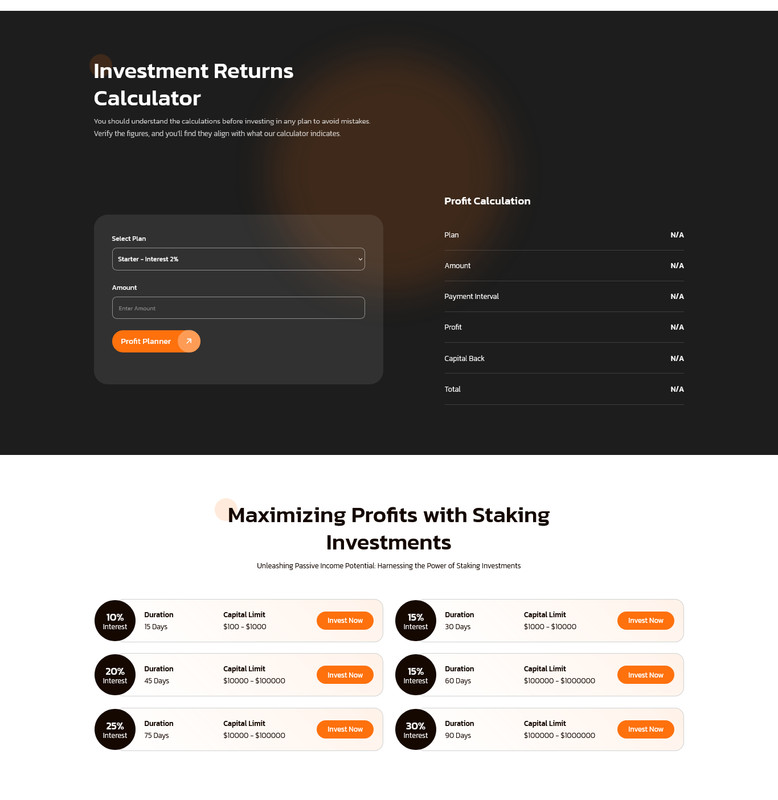 Investra - HYIP Investment Platform | Binary, ICO, Staking, Matrix Referral gallery