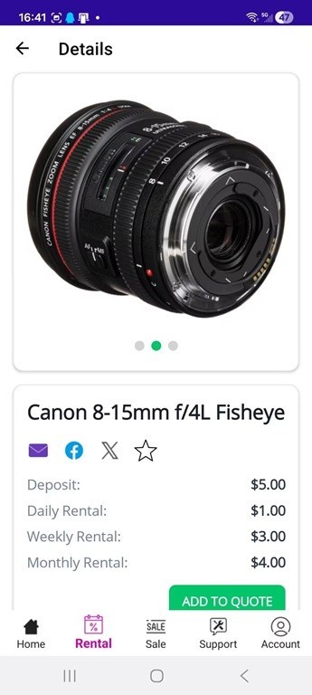 Equipment Rental Mobile app / (Android/iOS) gallery