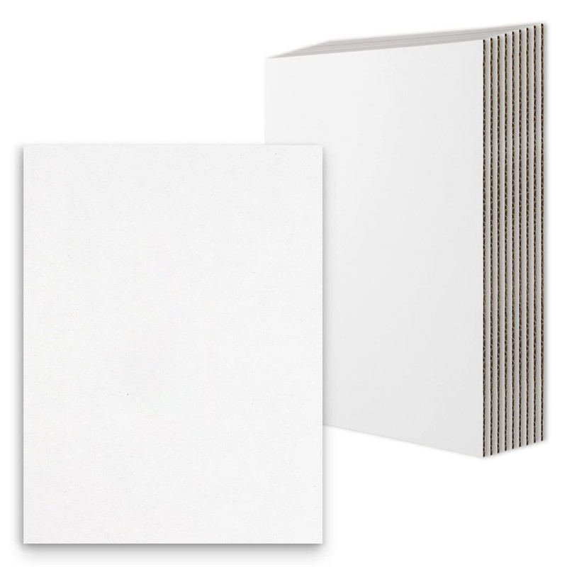 10 Pack 9x12 Corrugated Cardboard Sheets White Kraft Mailing Packaging Inserts gallery