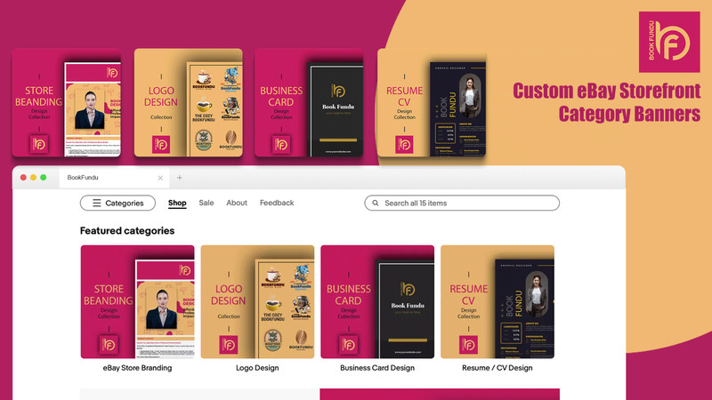 Professional eBay Template | Custom Colours | Mobile Ready | No Subscription gallery