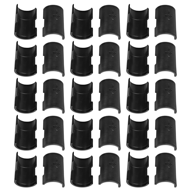 30 Pack Black Wire Shelf Clips 1 inch Wire Shelf Clips, Plastic Shelving Clip... gallery
