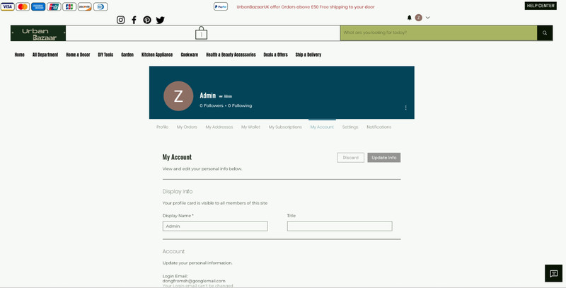 Wix dropshipping e-commerce website with payment member login function ready gallery