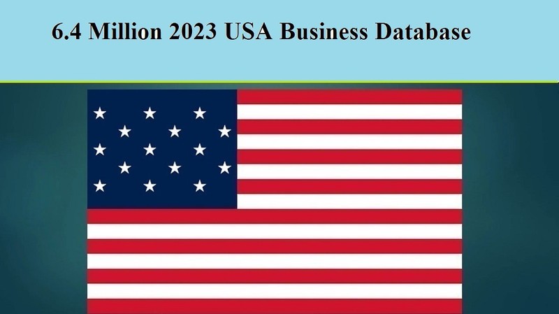 6.4 Million 2023 USA Business B2B Email Database Sales Leads list Marketing