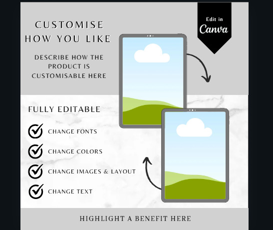 Digital Mock Up Templates 155 pg Edit in Canva For Digital Products w MRR Rights gallery