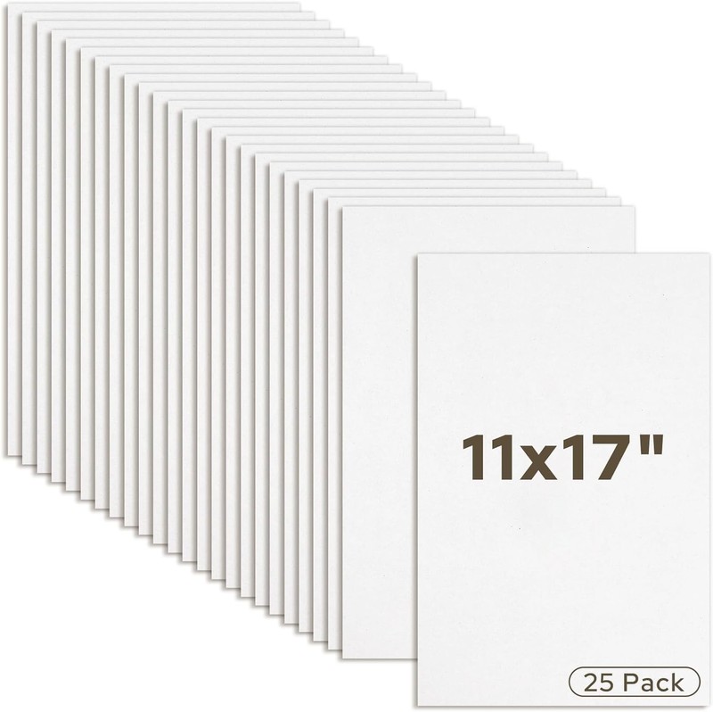 25 Pack 11x17 Corrugated Cardboard Sheets 1/8 Inch Thick Shipping Mailing Pads