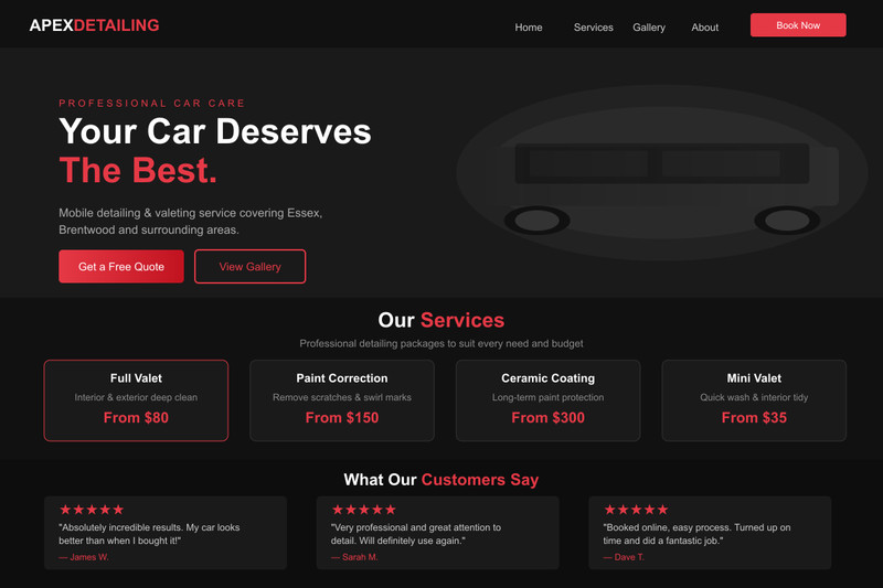 Custom Website Design 5-7 Pages Mobile SEO Contact Form $99 Fast Delivery USA gallery