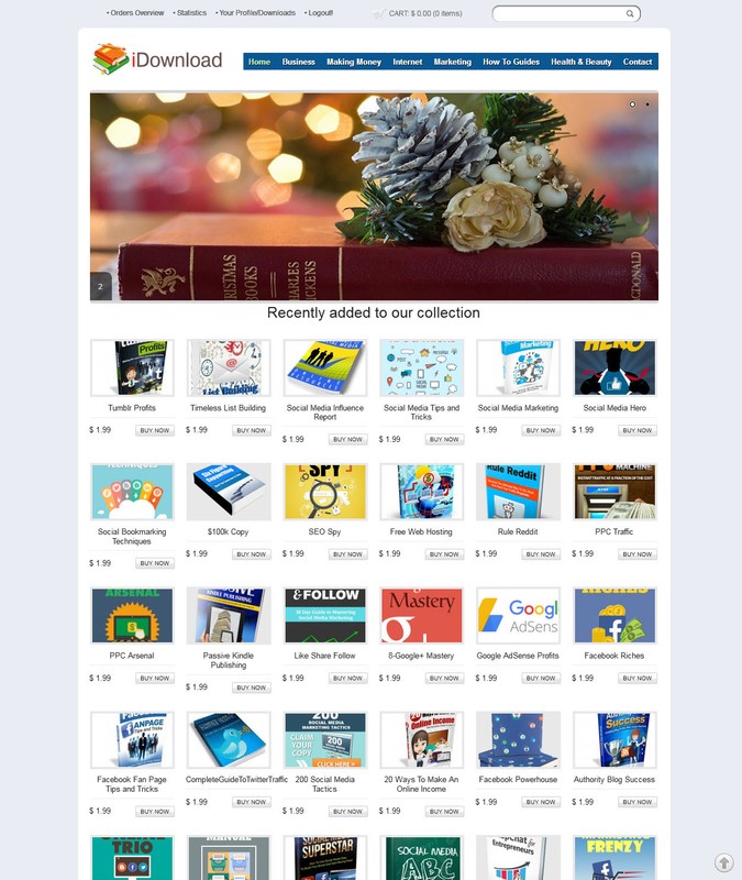 Books Store Website - 200 Books PRELOADED