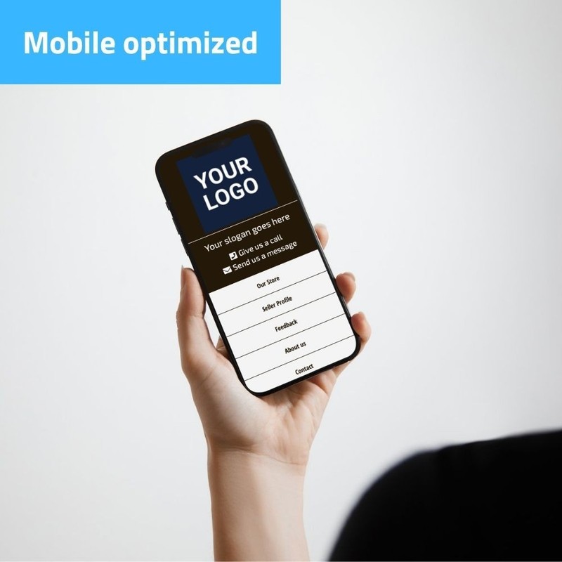 eBay Template - Responsive modern - brown - Mobile Optimized + Editor gallery