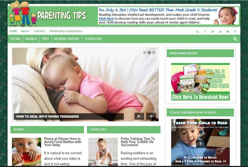 Business Opportunity – Parenting Ready Made Niche Blog Website for Sale