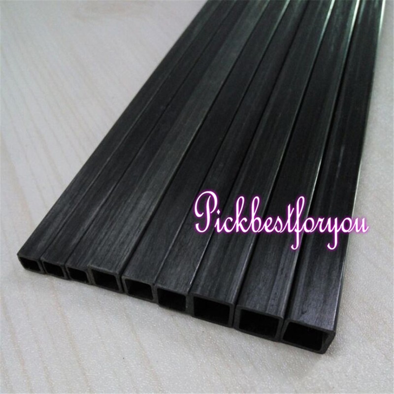 2pc 8mm OD X 7mm ID X 500MM Carbon Fiber Outer square Inner Square Tube #Mn59 QL