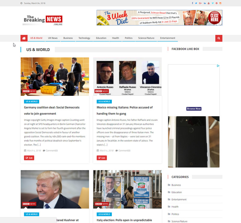 🥇 Turnkey Automated News Website Script - Autopilot Adsense Income gallery