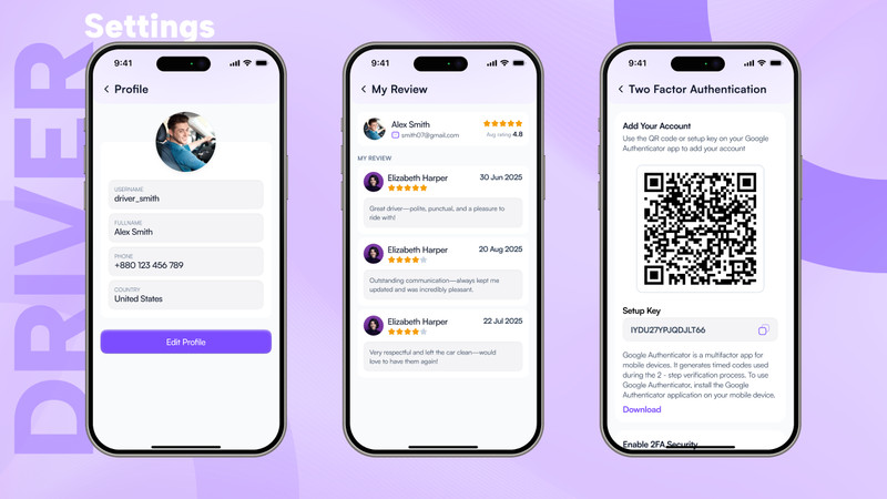 OvaGo – Flutter Complete Ride Sharing Solution App | Android + iOS | Laravel gallery