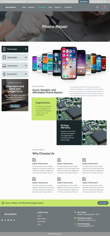 IphoneMailFix.com Domain Name & Website, Start a iPhone Mail Repair Business gallery