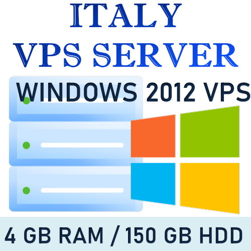 UK VPS – WINDOWS 2012 RDP SERVER / VPS SERVER 4 GB RAM + 150 GB HDD