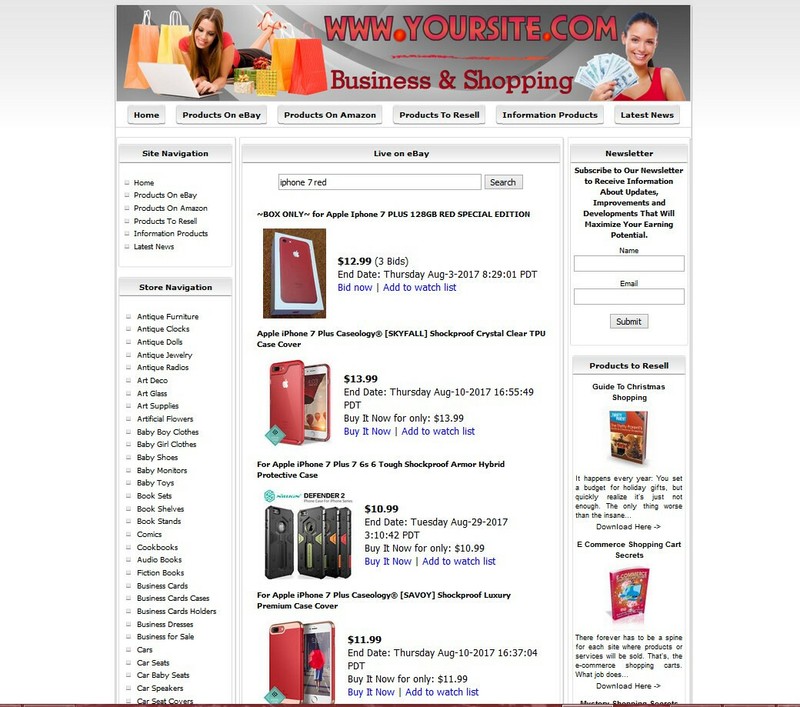 Amazon Adsense Store Online Business Website for Sale Money Maker gallery