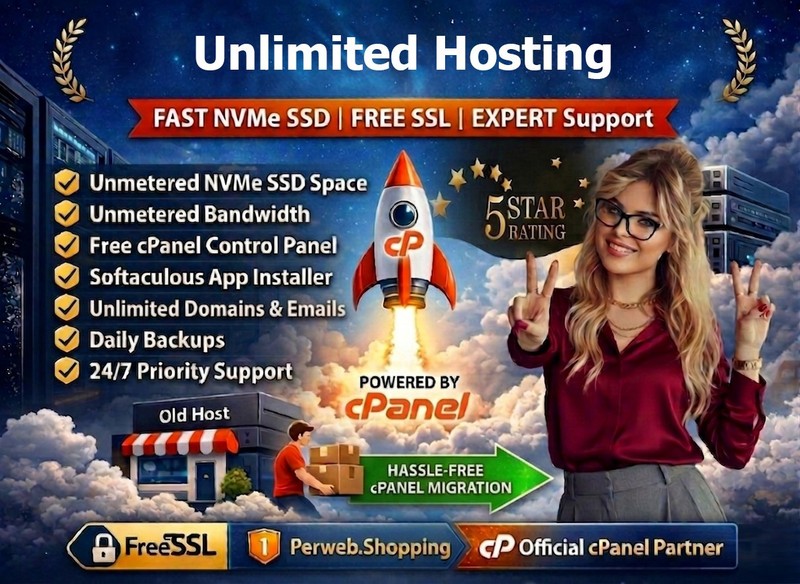 Unlimited Hosting – 🌐SSD Speed + Free SSL + Unlimited Websites | Just $14.99/Yr