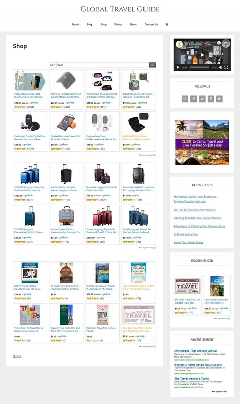[NEW DESIGN] * TRAVEL VACATION * store website business for sale AUTO CONTENT! gallery