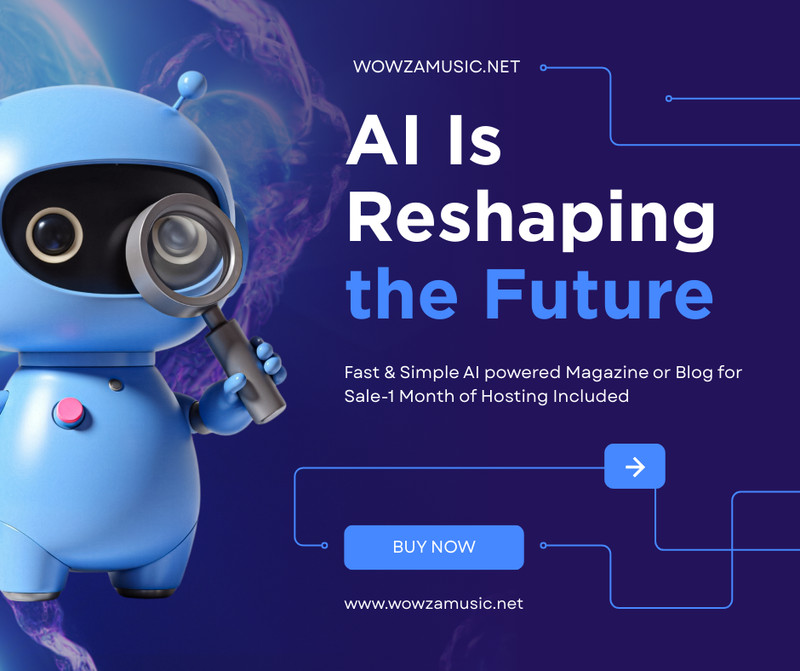 Fast & Simple AI powered Magazine or Blog with 1 FREE Month of Hosting Included