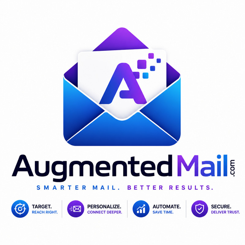 AugmentedMail .com Tech Business DOMAIN NAME FOR SALE. AI. Augmented Reality.