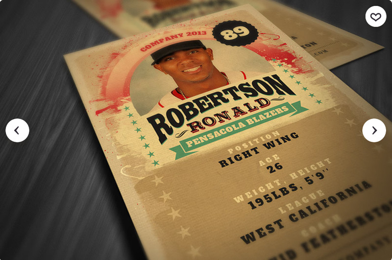 Retro Trading Card Template gallery