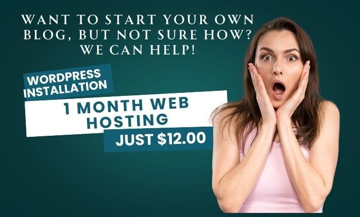 WordPress Installation Service PLUS FREE Webhosting – start your own blog