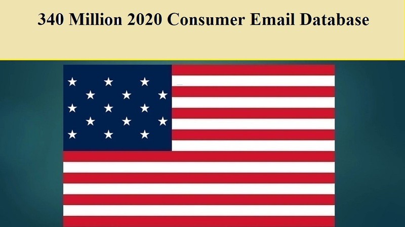340 Million 2020 USA Consumer Email Database Sales Leads list Marketing