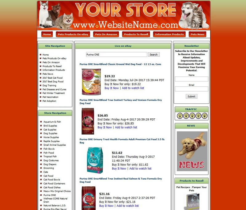 PET SUPPLIES STORE - eCommerce Business Website, eBay Amazon Google Affiliate gallery