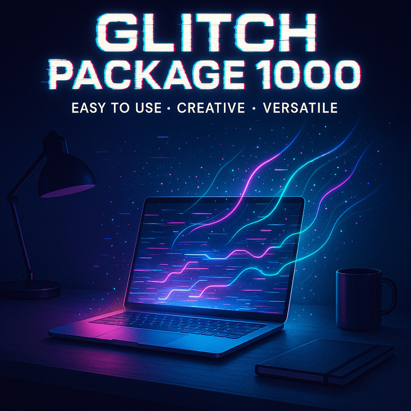 Glitch Package 1000 – Professional Digital Visual Effects Collection gallery