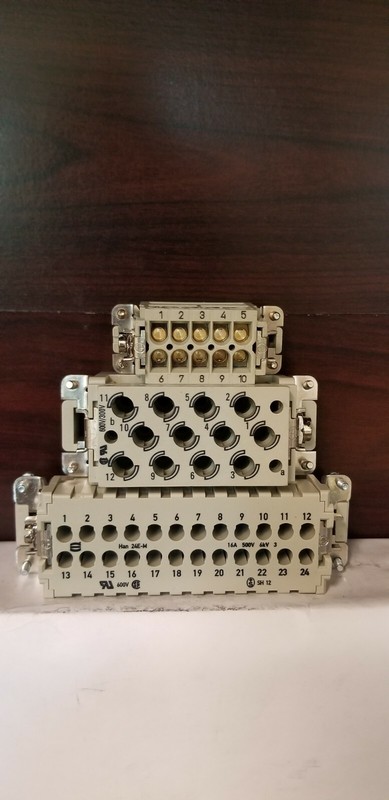 HARTING RECTANGULAR CONNECTORS VARIOUS TYPES