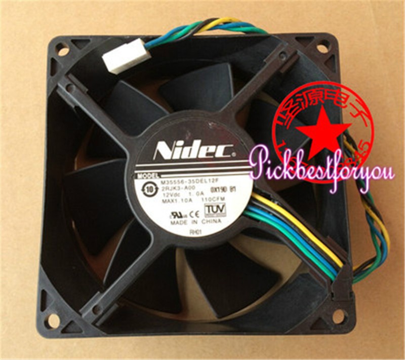 Nidec M35556-35DEL12F 12V 10.A 2RJK3-A00 MAX1.10A cooling fan #M3452 QL