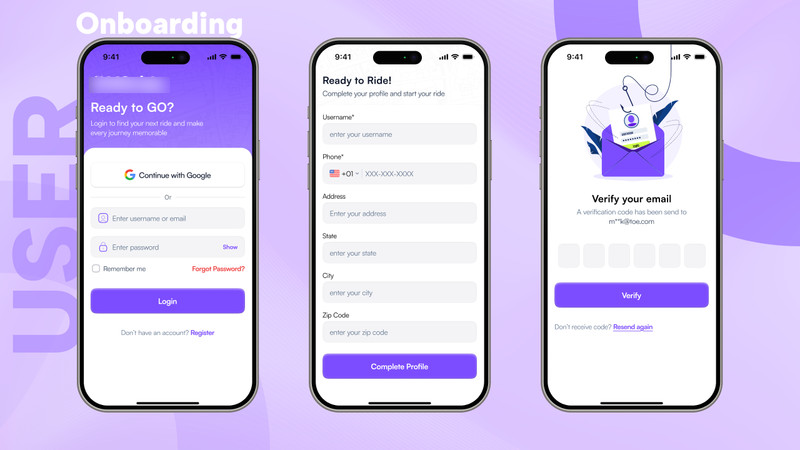 OvaGo – Flutter Complete Ride Sharing Solution App | Android + iOS | Laravel gallery
