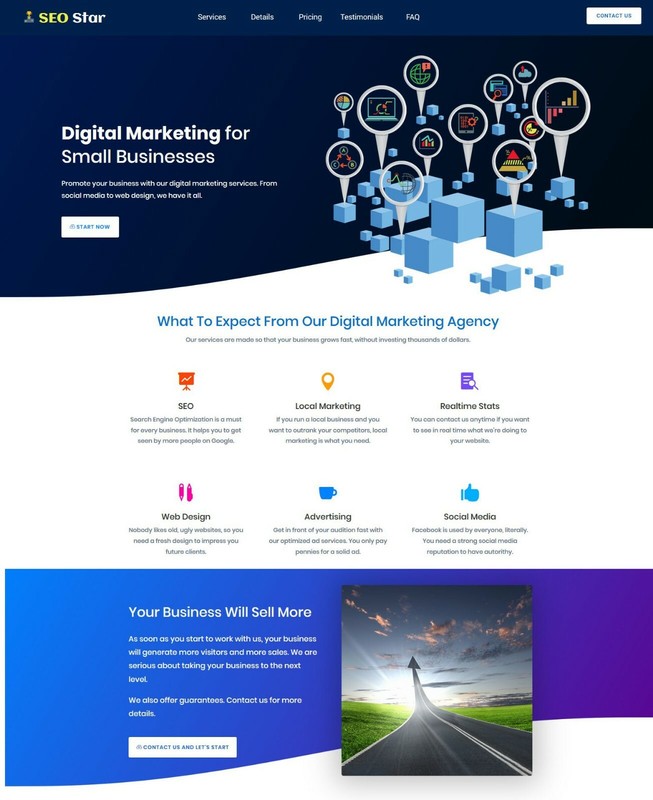 Website SEO Marketing Services Provider Website - Business In a Box